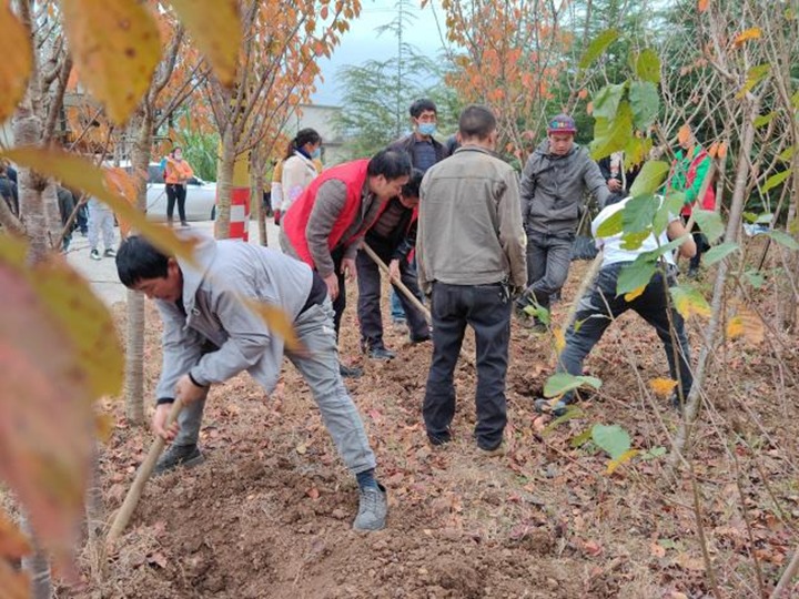 提升村落人居环境 共绘村落新画卷——集团驻村工作队与寿山村人民共建；ù舐